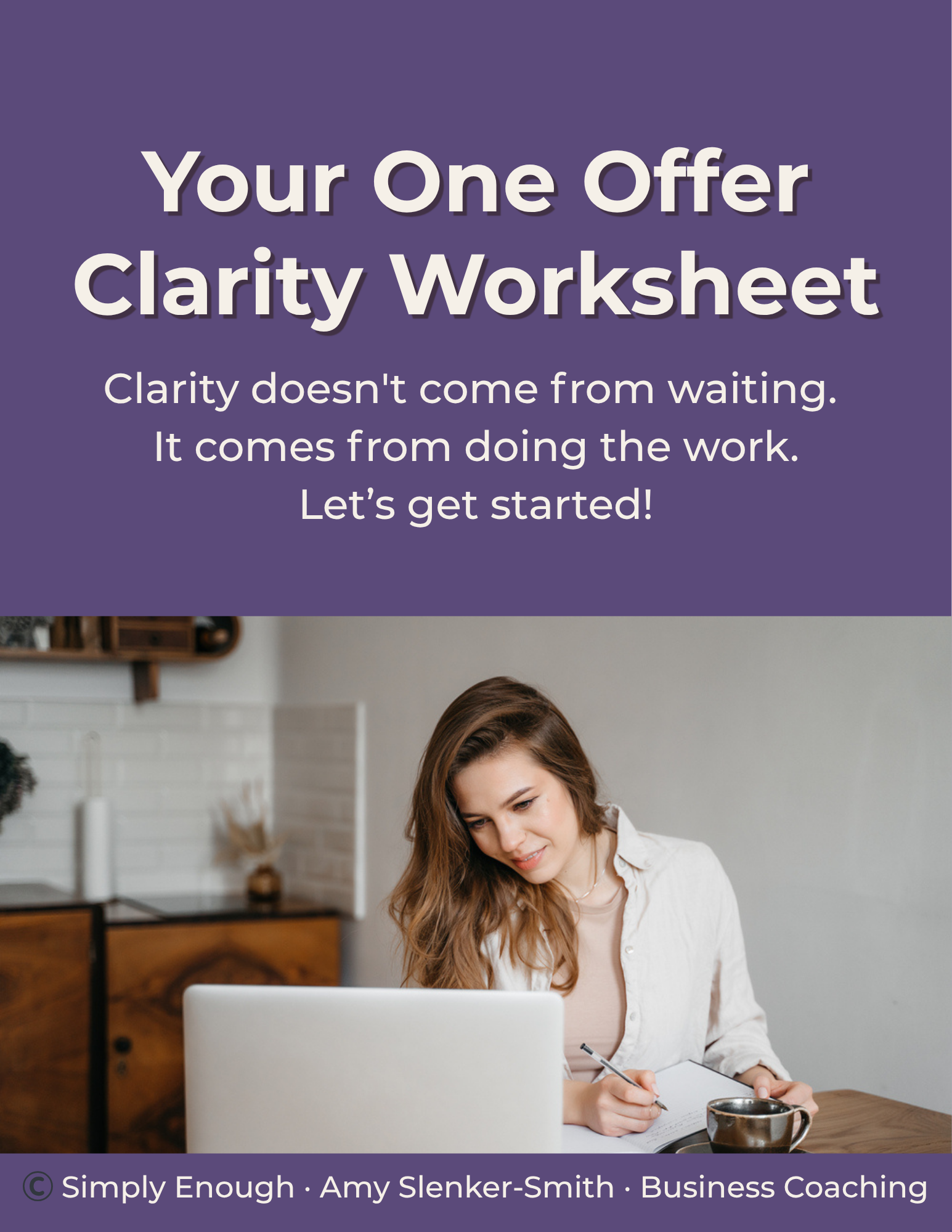 one offer clarity worksheet for professional organizers